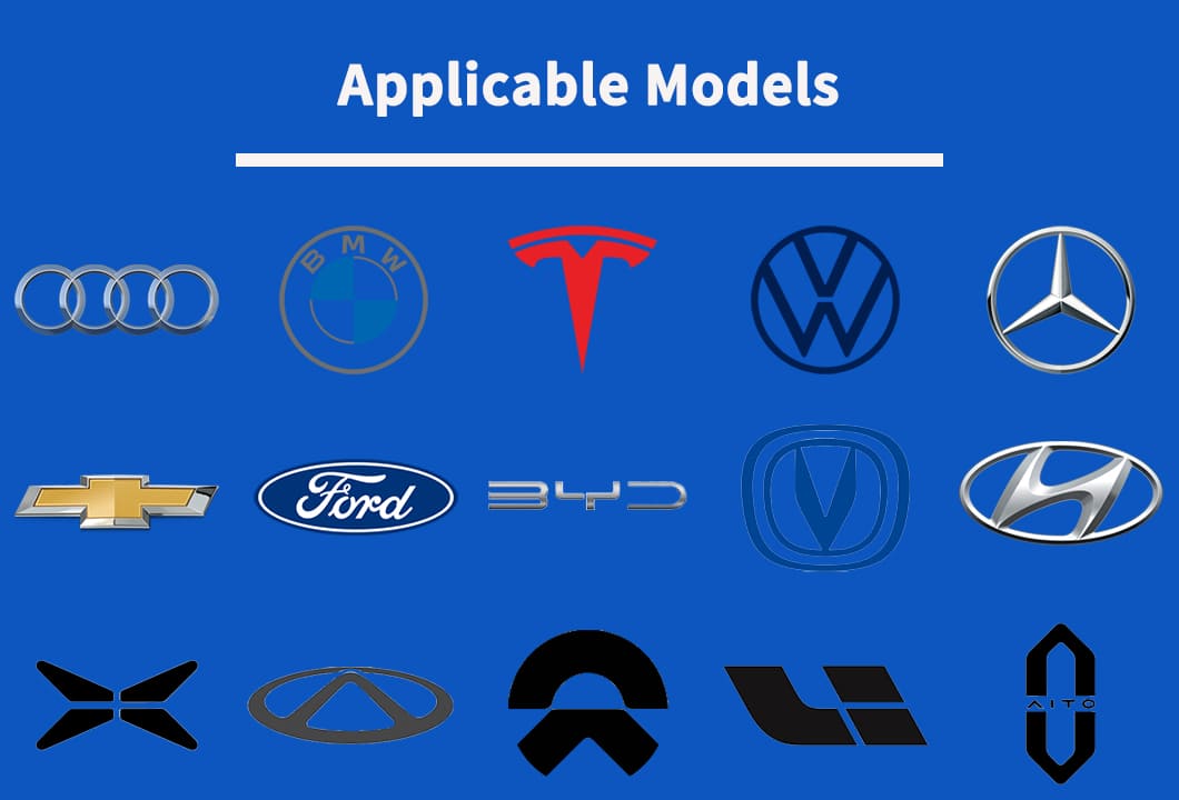 applicable car models of ev charger station-aegen