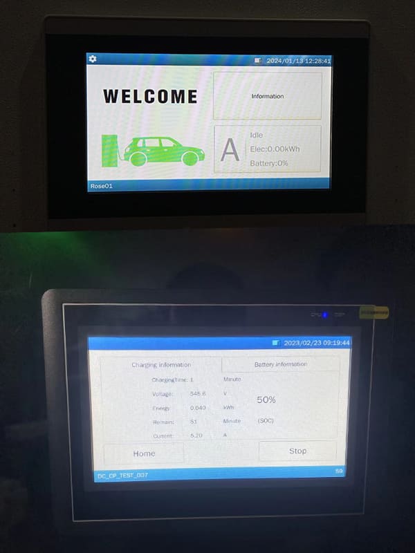 ev charger station back office
