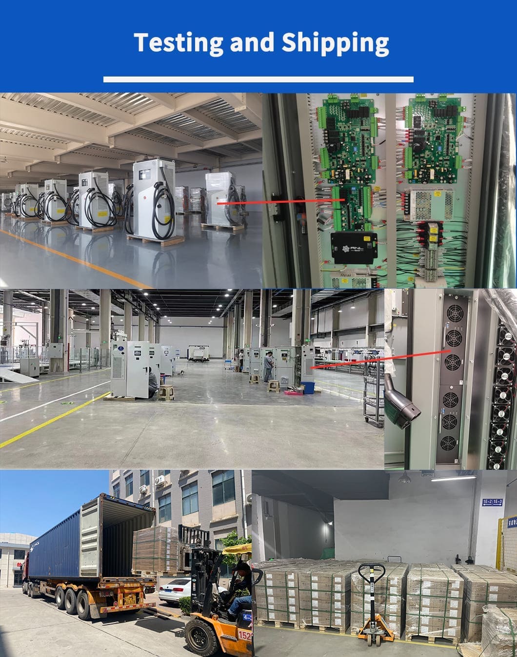 ev charging module shipping