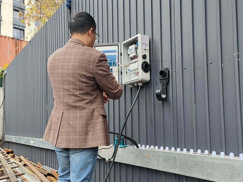 installation of ev charger station