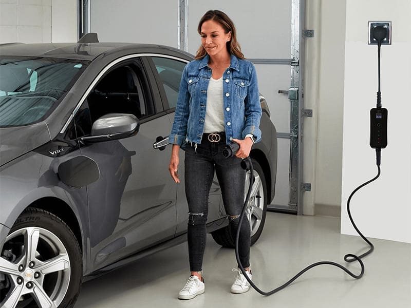 portable ev charger station